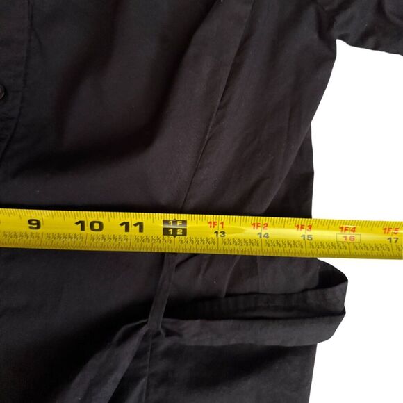 Kate Spade Black Button Down Front 3/4 Sleeve Shirt Dress Size 8 - Picture 11 of 13